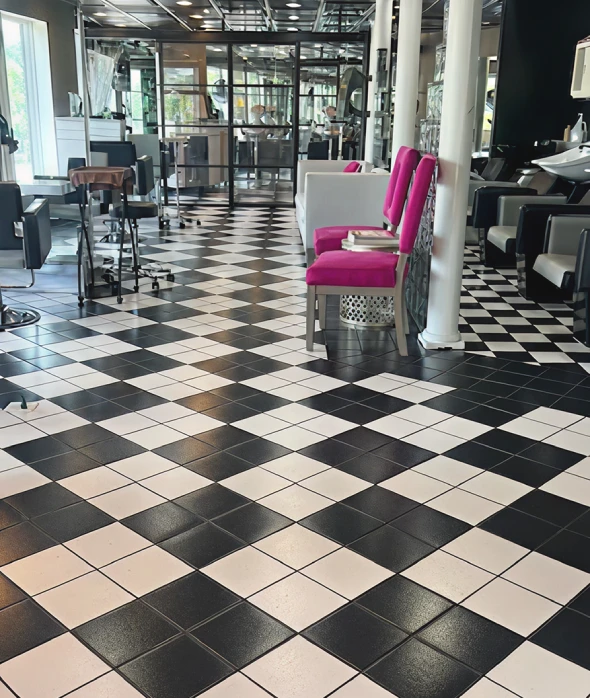 Modern hair salon interior
